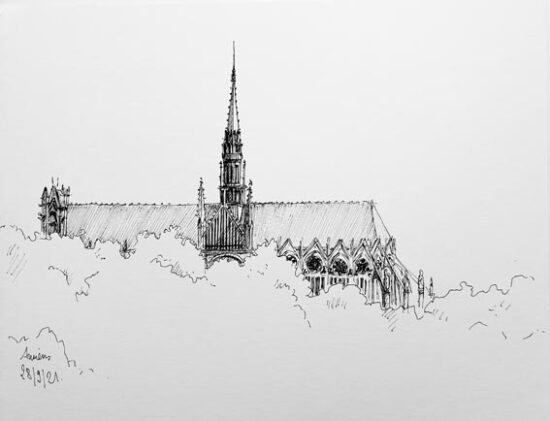 Cathédrale dans une vague d'arbres 2021